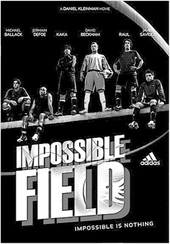 Плакат ролика Impossible Field, созданного в рамках рекламной.