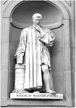 Статуя Никколо Макиавелли.