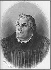 М. Лютер, один из инициаторов Реформации, преподаватель университета в Виттенберге.