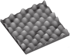 Изображение атомарной решетки на графите.