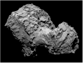 Ядро кометы Чурюмова-Герасименко в 2014 г. (Фото.