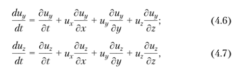 Основные уравнения движения жидкости.