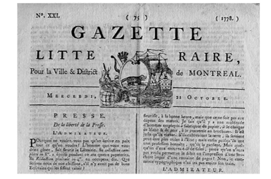 Французская газета La Gazette (издавалась с 1631 г.).