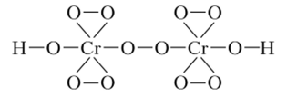 Структура пентапероксодихромовой кислоты НСг0.