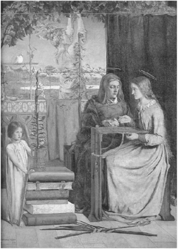 Д. Г. Россетти. Отрочество Марии. 1848—1849.