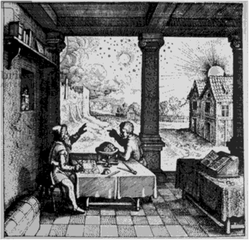 Рис. В.1. Картина «Астролог составляет гороскоп» (Фладд Р., 1617).