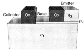D наноструктура ступенчатого биполярного транзистора.