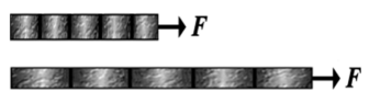 Растяжение эластичной ленты с равномерными делениями.