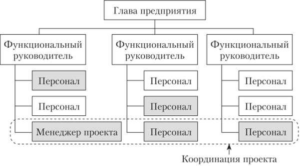 Пример сбалансированной матричной организации.