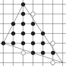 Растеризация ребер треугольника.