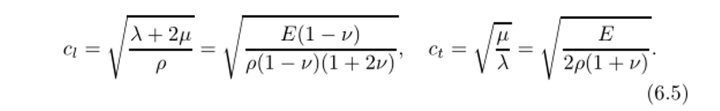 Общий случай распространения волн. Скорости распространения плоских упругих волн можно принять за упругие константы. Уравнение для вектора деформации (6.3) можно представить в виде.