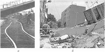 Характерные разрушения зданий и сооружений.
