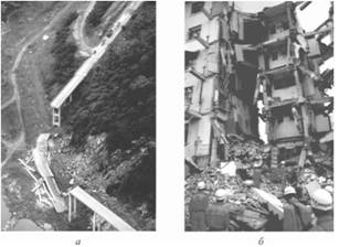 Повреждение зданий и сооружений при землетрясении в провинции Гуйчжоу (Китай, 2008 г.).