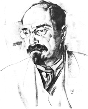 Анненков Ю. Портрет Анатолия Луначарского. 1920.