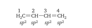 Сопряжение двойных связей в молекуле бутадиена-1,3.