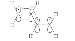 Рис. 8. Сопряжение двойных связей в молекуле бутадиена-1,3.
