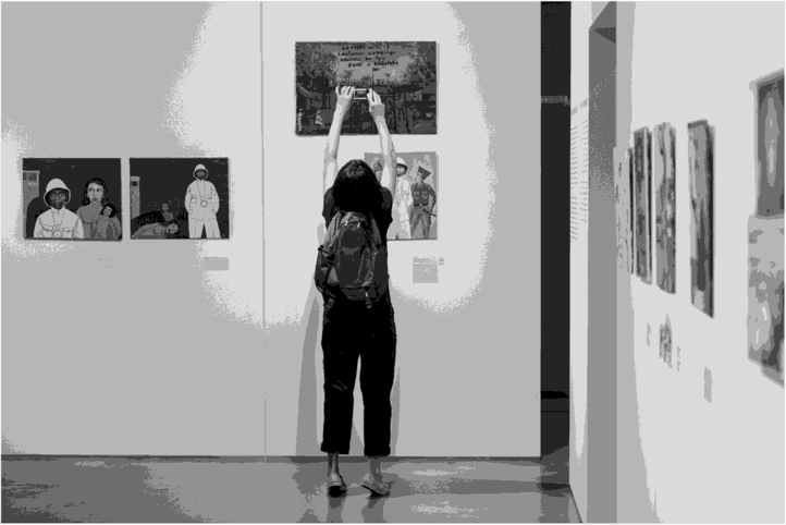 Коммуникация между посетителем и экспонатом. © Музей современного искусства «Гараж».