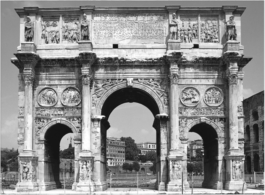 Триумфальная арка Константина в Риме (312—315).