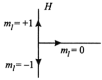 Ориентация р-электрона в магнитном поле (Я — напряженность поля).