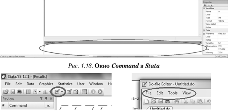 Значок Do-file Editor в Stata.