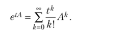 Фундаментальная матрица решений линейной однородной системы с постоянной матрицей в виде матричной экспоненты.