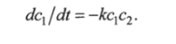 Уравнения кинетики реакций.