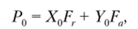 где Х0 и У0 — коэффициенты соответственно радиальной и осевой нагрузок; Fr и Fa — радиальная и осевая нагрузка, Н.