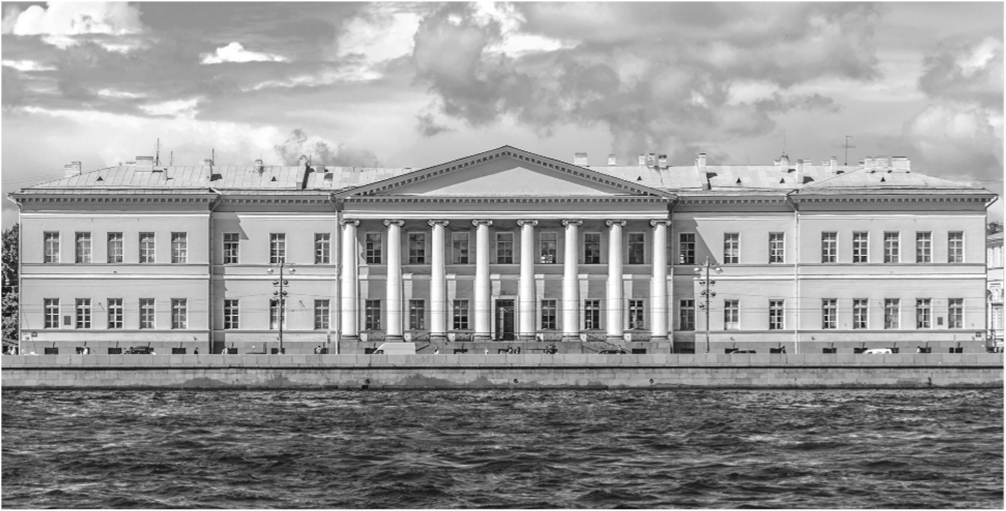 Здание Академии наук в Санкт-Петербурге (1783—1789). Архит. Д. Кваренги.