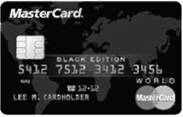 Черная кредитная карта World MasterCard Black Edition.