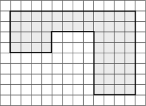 Вычисление площади многоугольников на основе свойства.