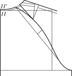 Модификация верхней части БК спинки для покроя реглан.