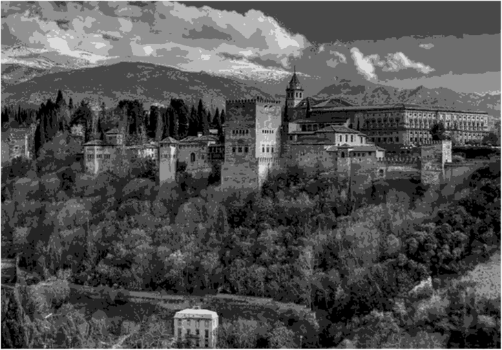 Общий вид Альгамбры.