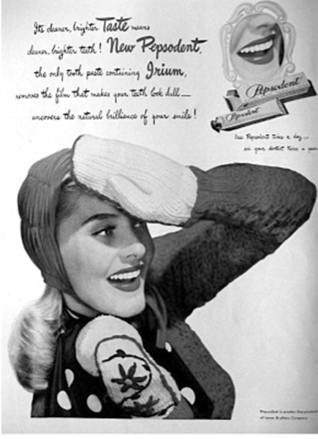 Благодаря К. Хопкинсу зубная паста Pepsodent находилась на пике популярности вплоть до 1950;х гг.