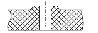 Пример оформления опорной поверхности под прокладочную шайбу.