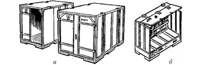 Универсальные контейнеры УМ-2,5 (а) и КСМ-2,85 (б).