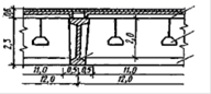 Пример конструкции балочного покрытия зала пролетом 48 м.