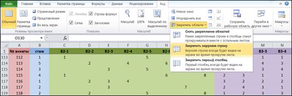 Алгоритм базового анализа данных социологического опроса в программе MS Excel.