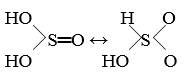 Соединение серы в степени окисления 4+.