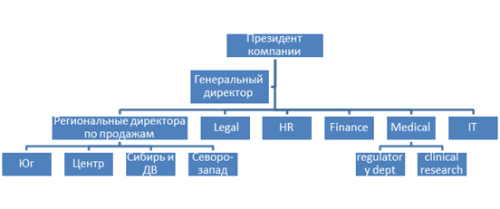 Описание организационной структуры и бизнес единиц компании.
