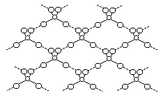 Схема водородных связей в кристалле HSO.