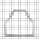 Вычисление площади фигуры, составленной из квадратов.
