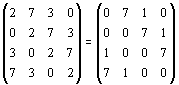Матричная модель обобщенного комплексного числа.
