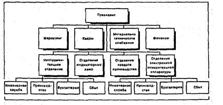 Продуктовая организационная структура.