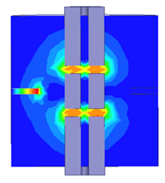 Конструкция резонатора. Моделирование электродинамических параметров многомодового двухзазорного резонатора для миниатюрных многолучевых приборов клистронного типа.