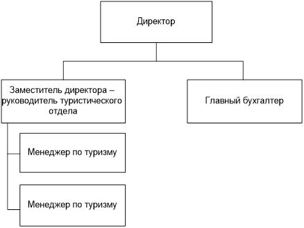 Организационная структура управления ООО «Парадиз».