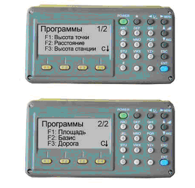 Клавиатура и дисплей тахеометра TOPCON GPT-3000 N.