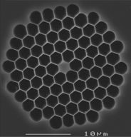 Изображение поперечного сечения ФКВ NL-2.4. -800 с высокой нелинейностью (NKT photonics, Denmark).