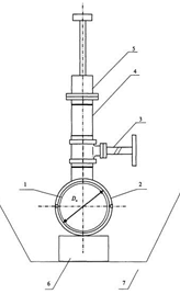 Вертикальная врезка отвода (лупинга, перемычки, перехода) через шаровой кран.