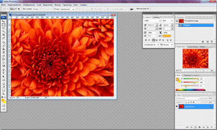 Интерфейс Adobe Photoshop.