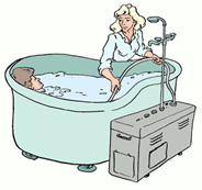 Проведение гигиенической ванны.